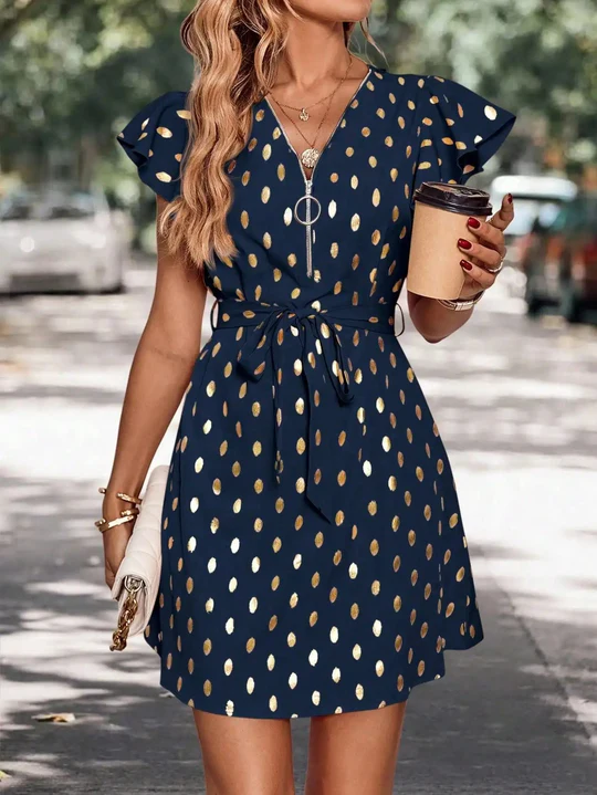 Antonia - Polka Dot Kleid Für Frauen