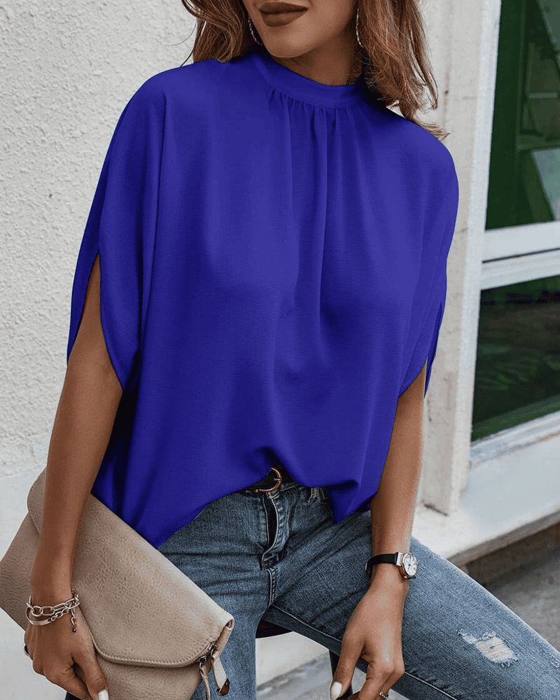 Liv | Bluse mit trendigem Muster und Schlitz am Ärmel