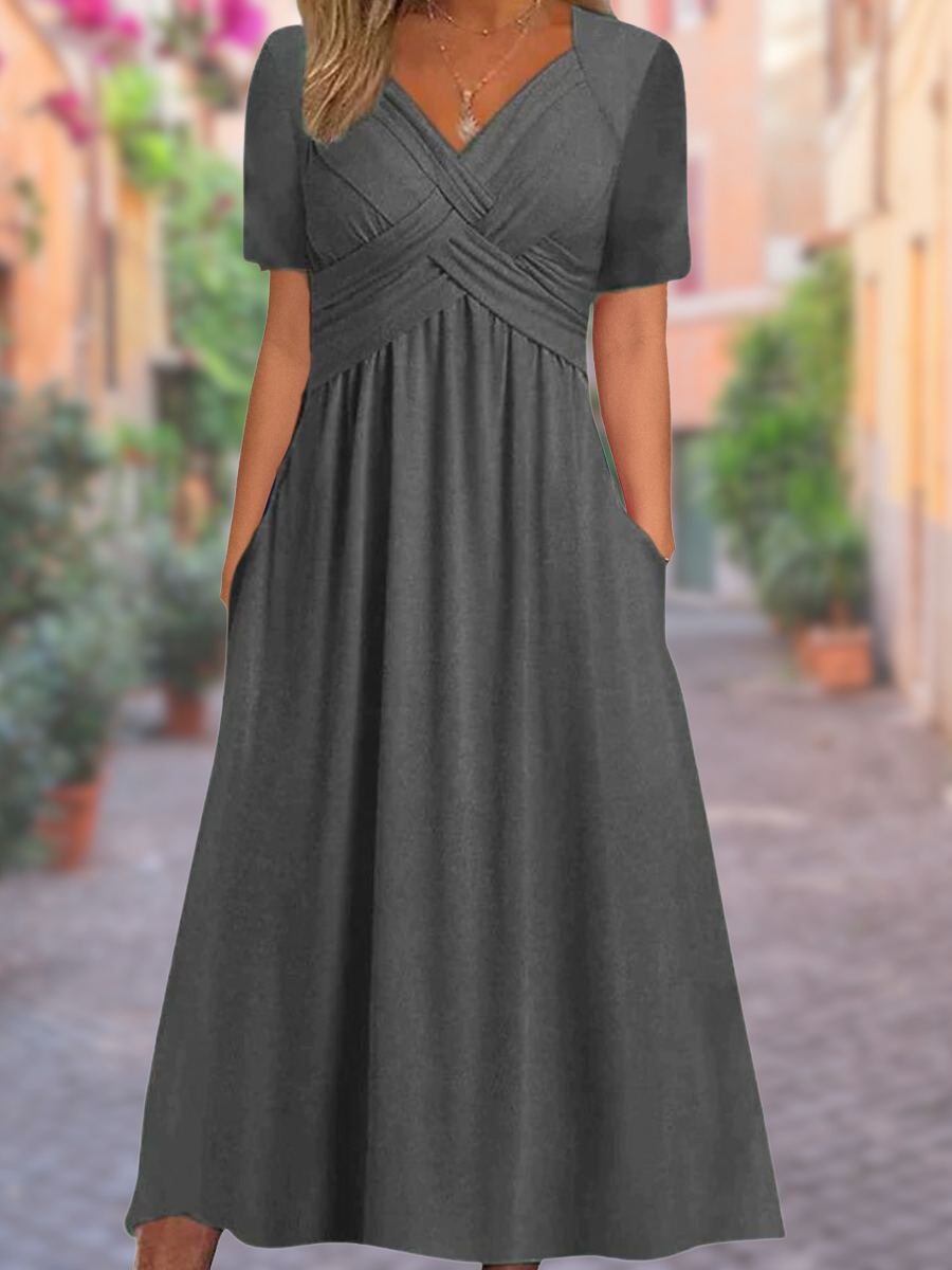 Sommerkleid mit V-Ausschnitt | Selby