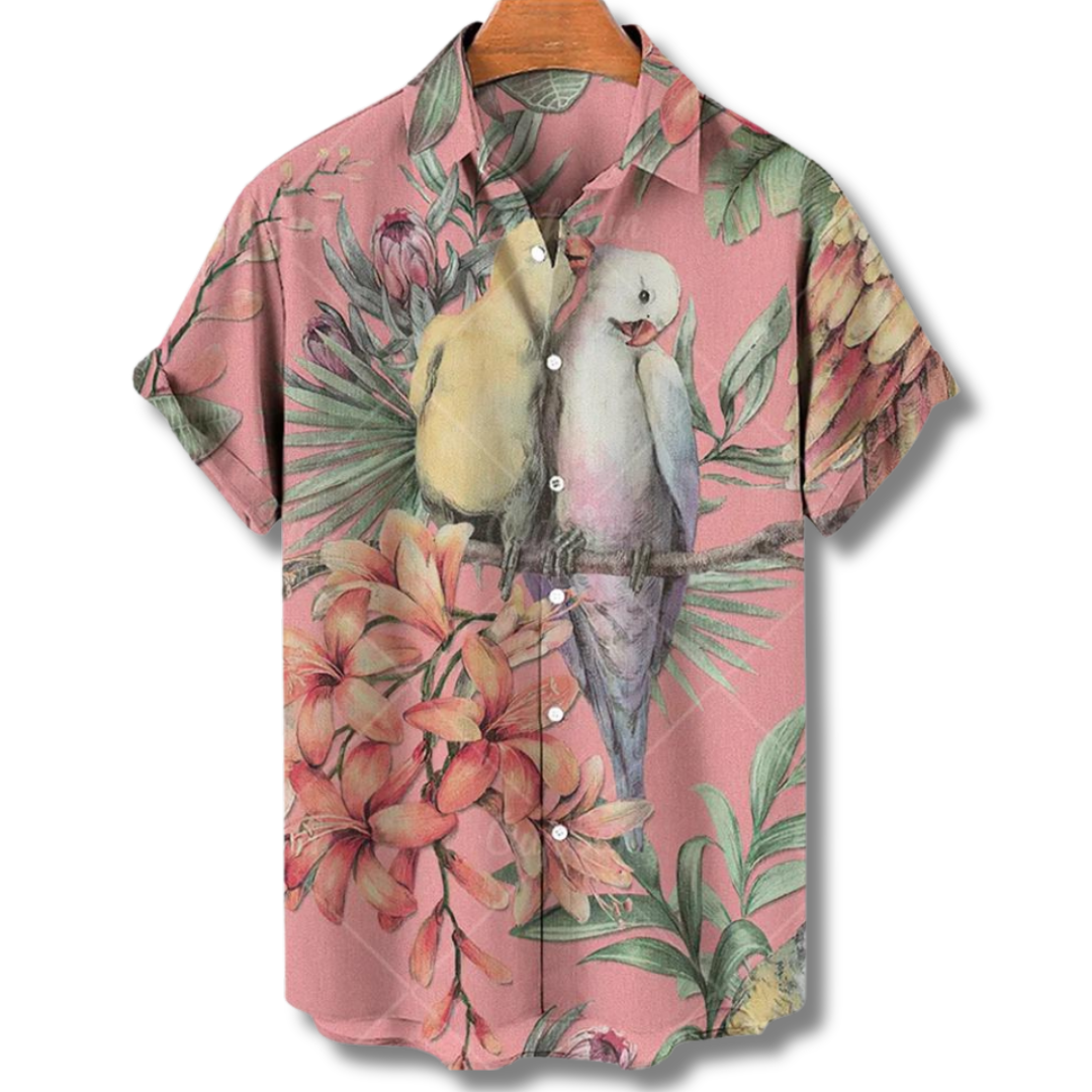 Maximus Hawaii Bedruckte Bluse für Männer