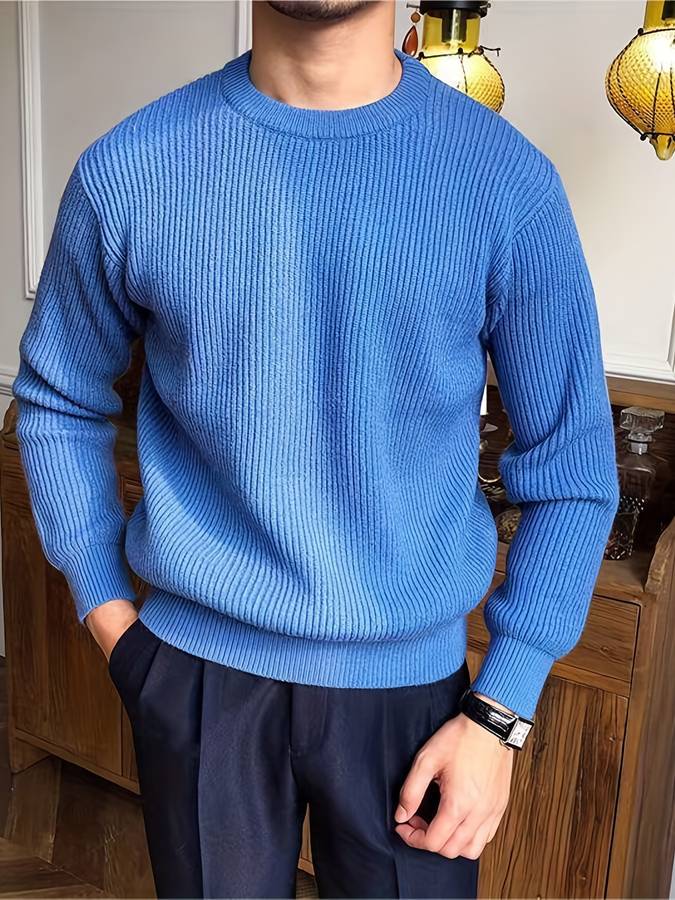 Eleganter strukturierter Pullover