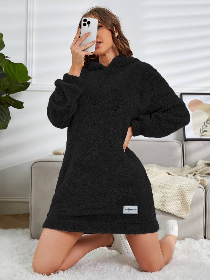 Valeria - Warme und Bequeme Casual Herbst-Teddy-Hoodie mit Kapuze für Damen