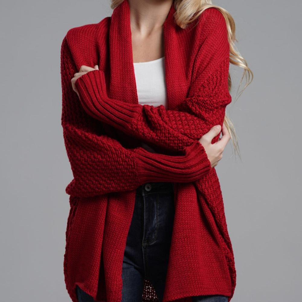 Phoebe - Lässige Herbst Strickjacke mit offener Front für Damen