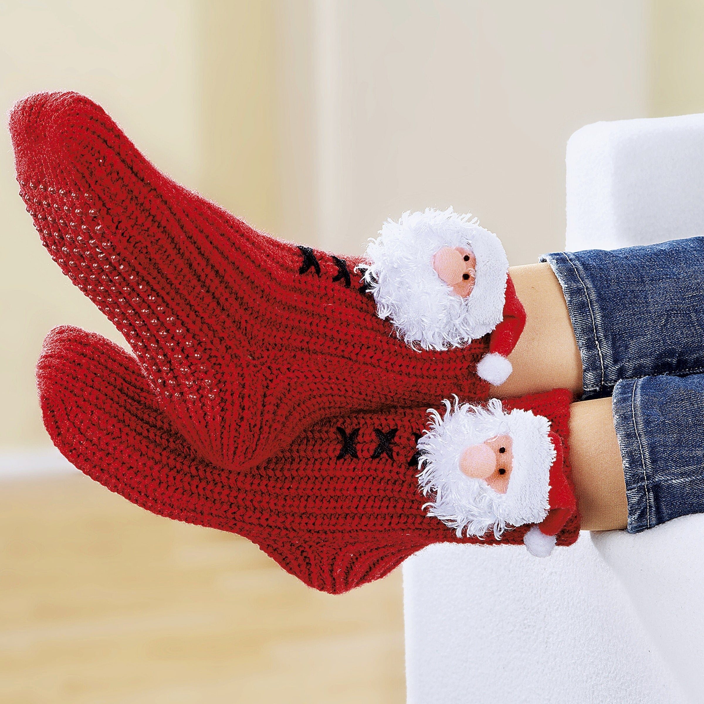 Weihnachtsmann Haus Socken für Frauen