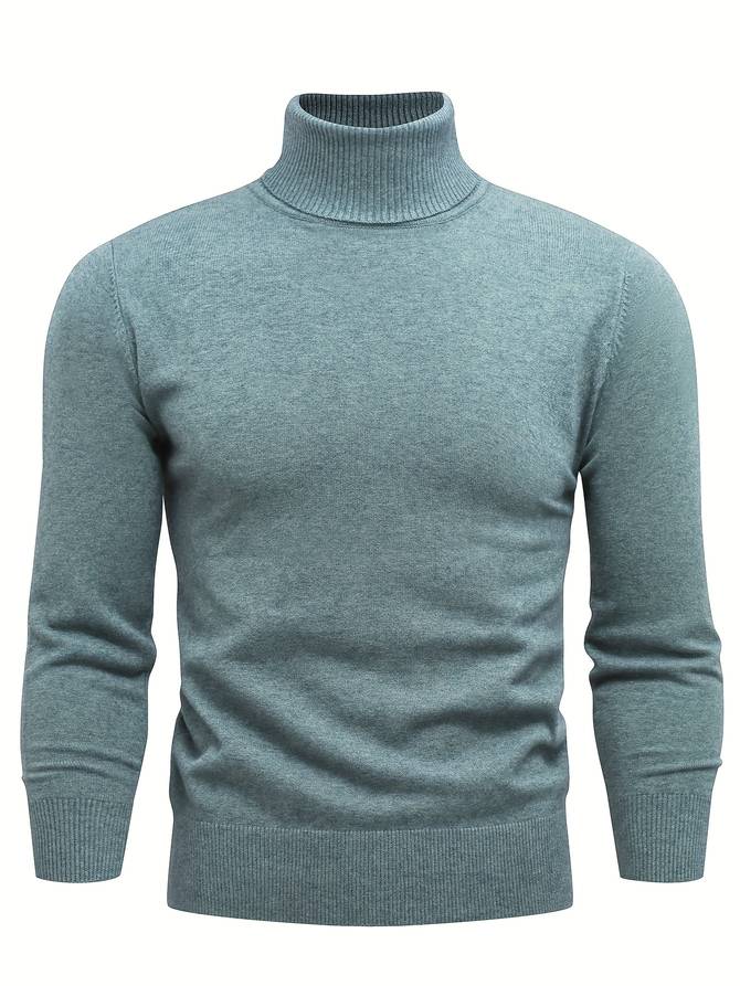 Lässiger Rollkragenpullover aus Strick