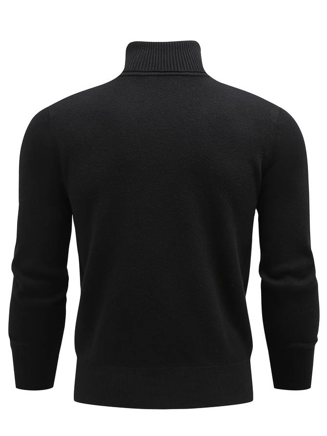 Lässiger Rollkragenpullover aus Strick