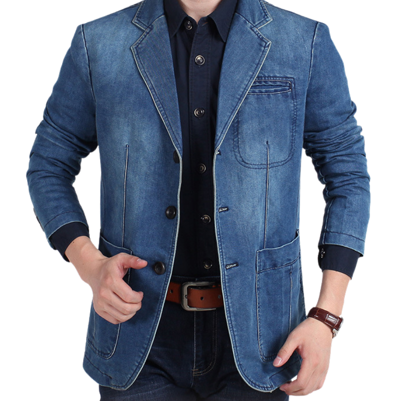 Blazer-Jacke aus Denim - Eves