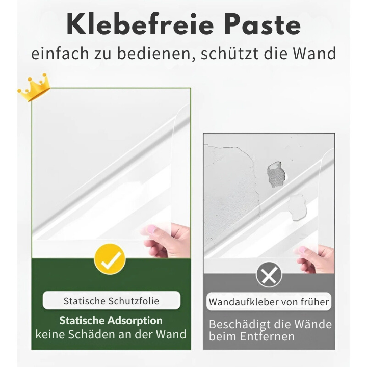 Kratzfeste transparente Wandschutzfolie