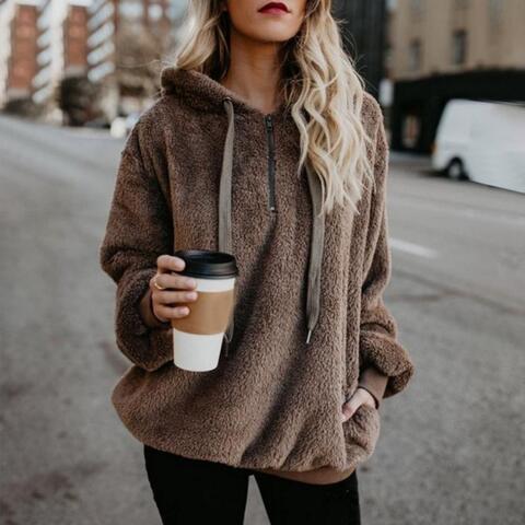 Pam - Lässige und Warme Winter Fluffy Hoodie für Damen