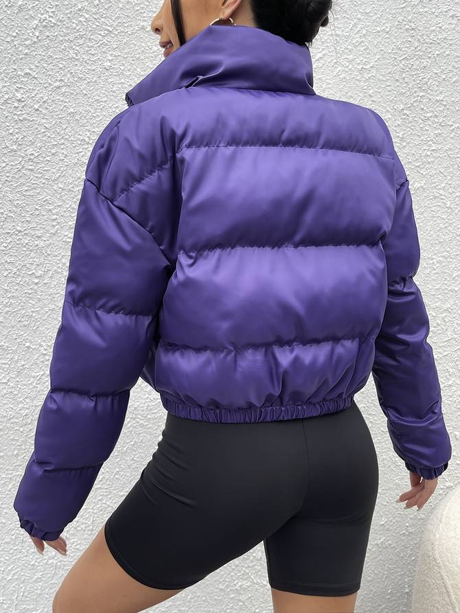 Gekürzte Zip-Up Jacke