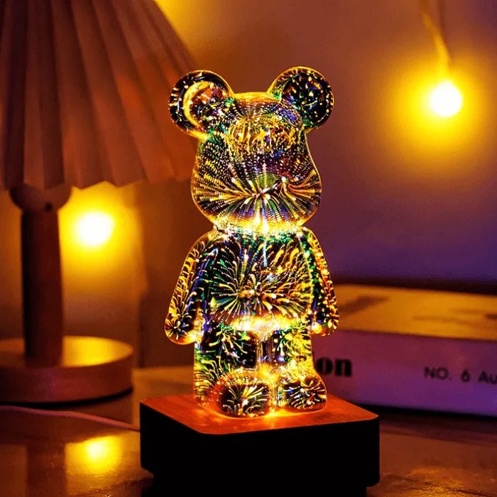 50% Rabatt | BearLamp™️ 3D Glasbär Feuerwerk