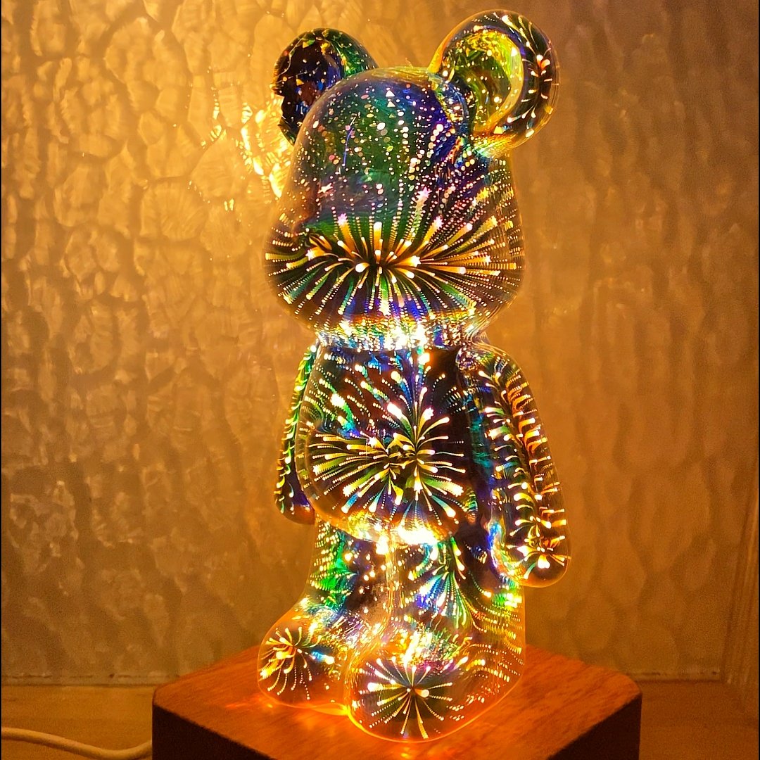 50% Rabatt | BearLamp™️ 3D Glasbär Feuerwerk