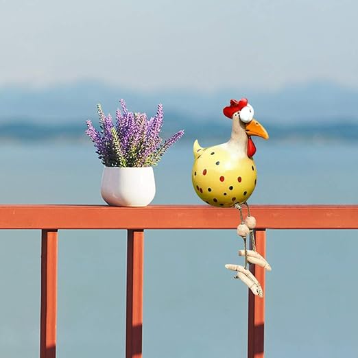 Gartendekoration Huhn Ornament - Verspielte Dekoration für draußen