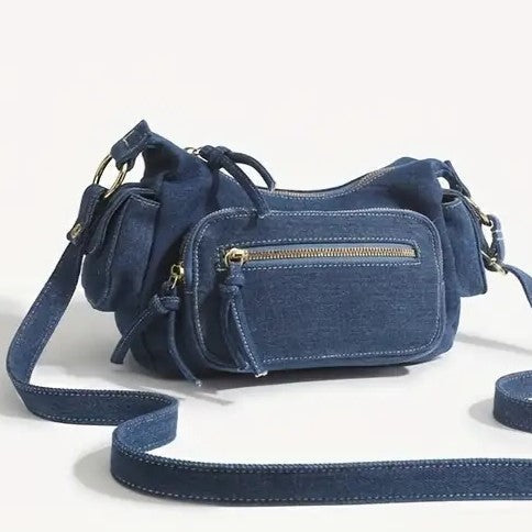 Reese | Retro Denim Crossbody Tasche