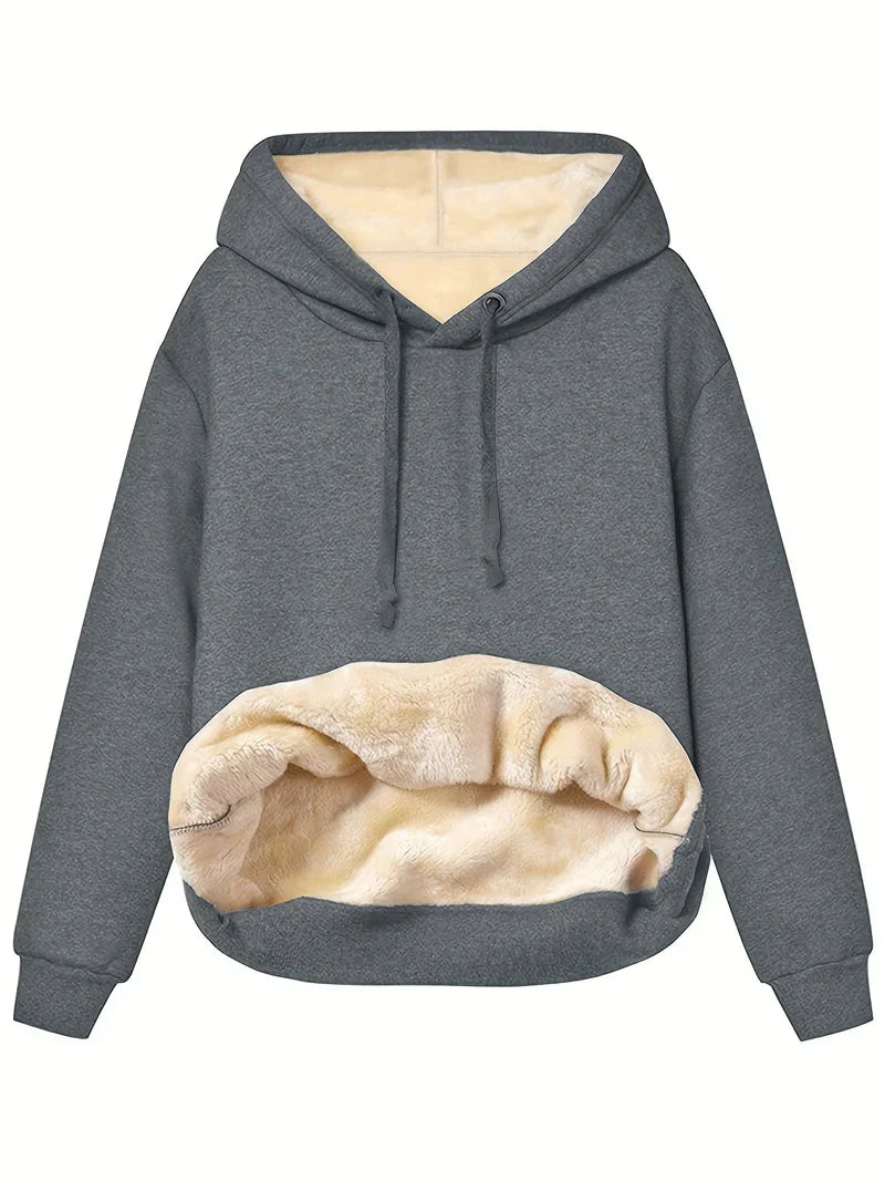 Rylee - Stilvoller Schicker Winter-Kapuzenpullover aus Kunstfell für Damen