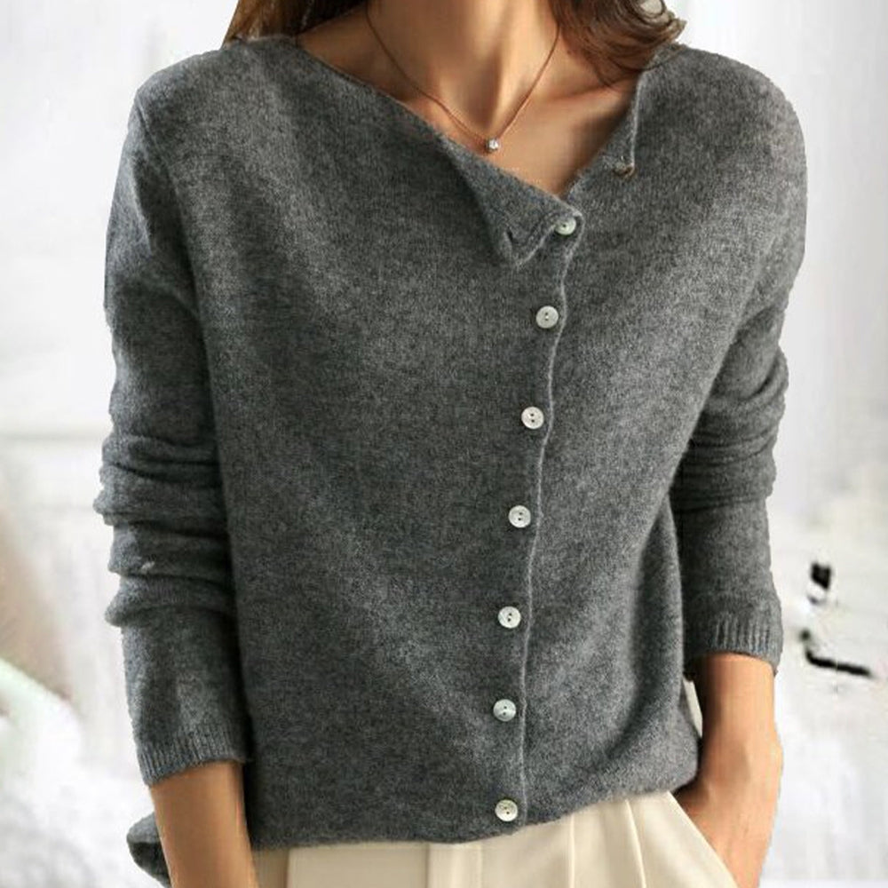 Lara | Eleganter Button-Down-Pullover