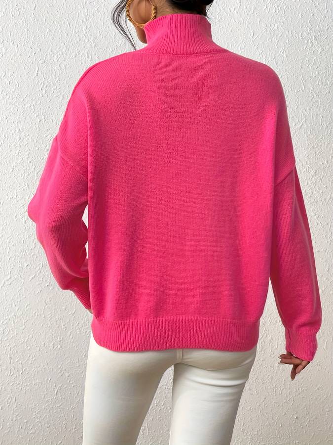 Solide gestrickter Pullover