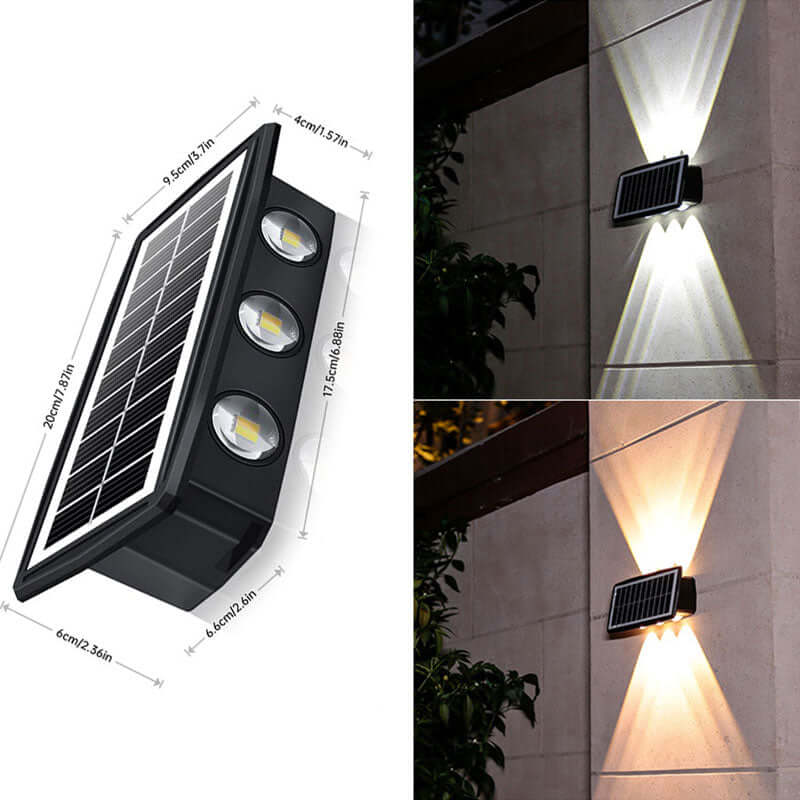 WallGlow™ Solar Außenwandleuchte