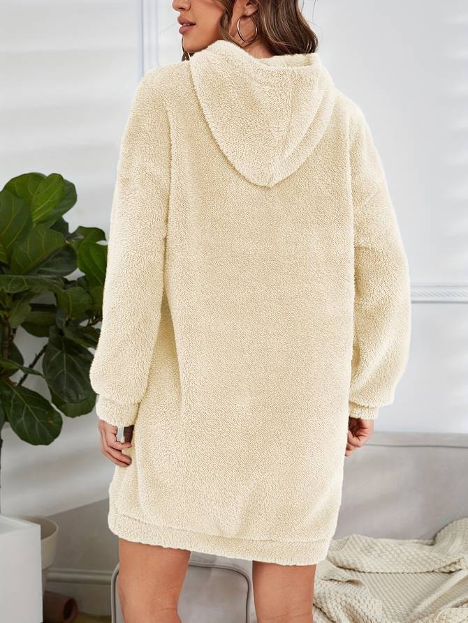 Valeria - Warme und Bequeme Casual Herbst-Teddy-Hoodie mit Kapuze für Damen