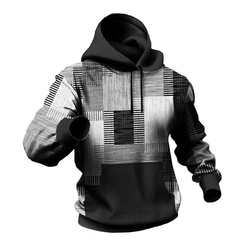 Orion | Grafik-Kapuzenpullover mit Blockmuster