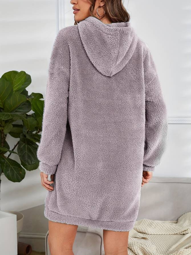 Valeria - Warme und Bequeme Casual Herbst-Teddy-Hoodie mit Kapuze für Damen