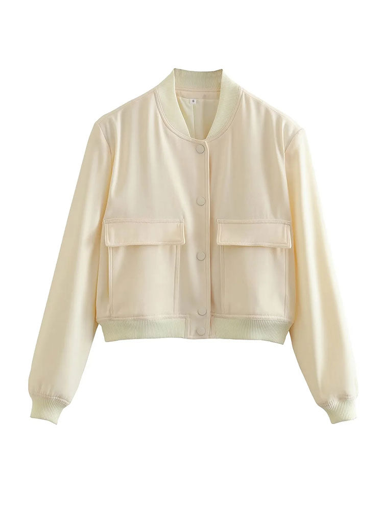 Beige Bomberjacke