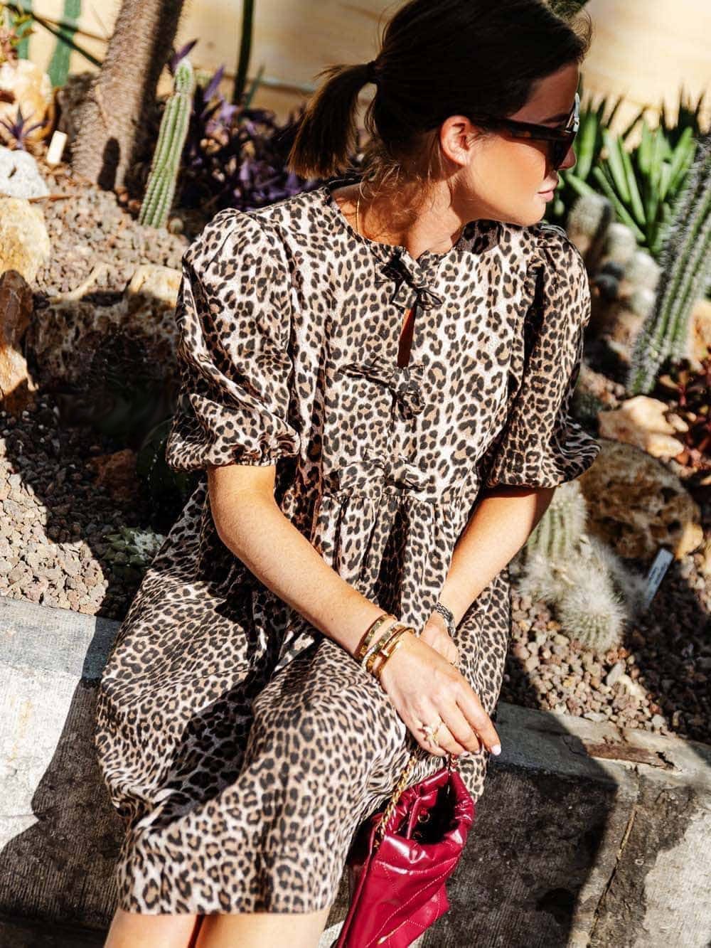 Lieke | Kleid mit Leopardenmuster