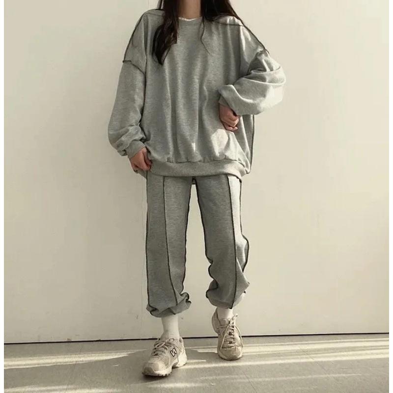 Trisha - Streetwear Frühling Trendy Oversized Pak Set für Damen