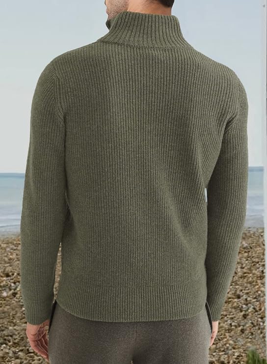 TOMMY | Stylischer Zipper-Pullover für Herren (italienisches Design)