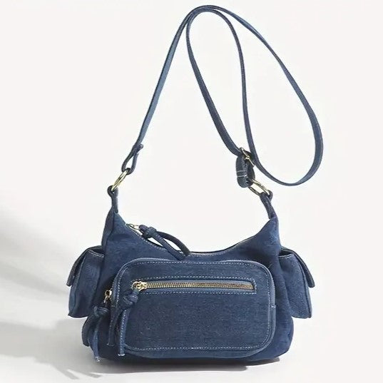 Reese | Retro Denim Crossbody Tasche