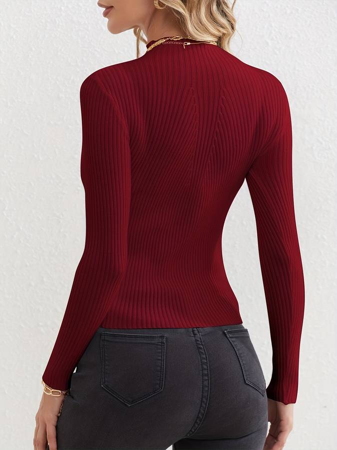 Lässiger Rollkragenpullover für Frauen