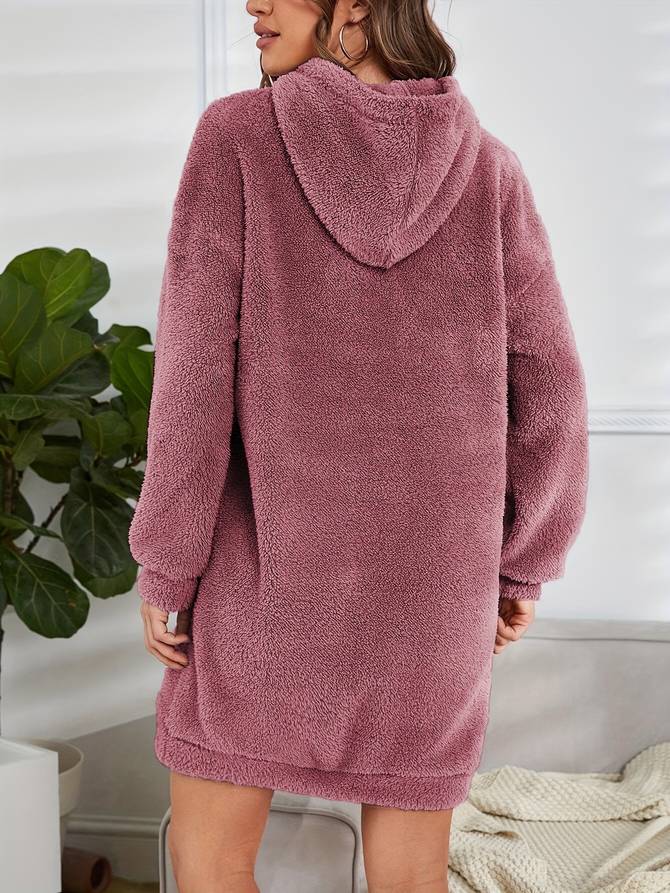 Valeria - Warme und Bequeme Casual Herbst-Teddy-Hoodie mit Kapuze für Damen