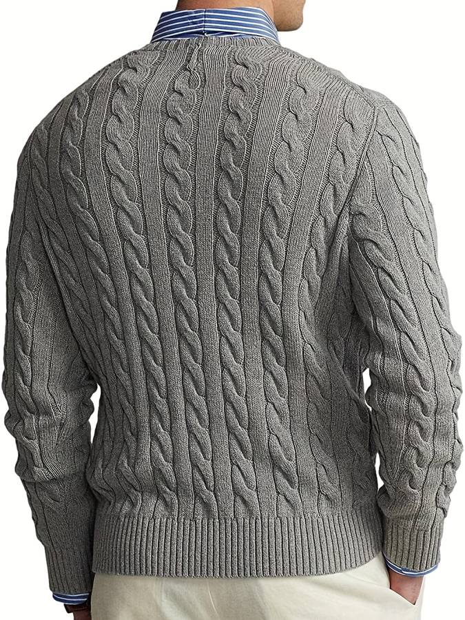 Strickpulli mit Rundhalsausschnitt