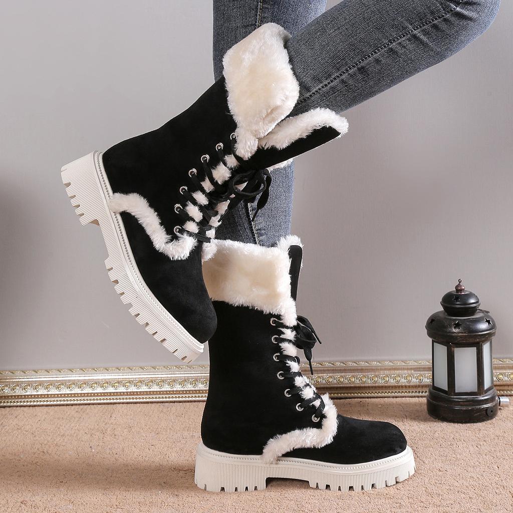 Beau | Warme Kunstfell-Schneestiefel