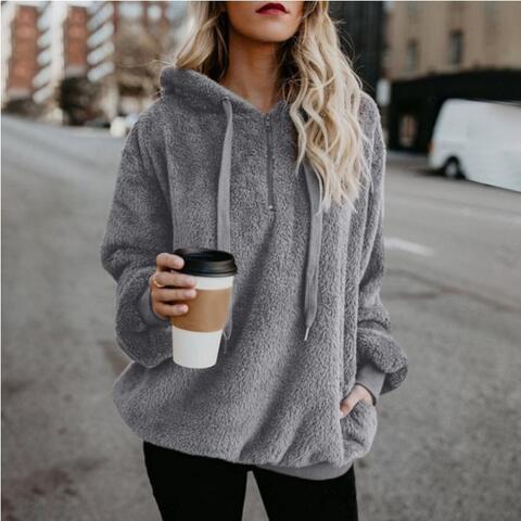 Pam - Lässige und Warme Winter Fluffy Hoodie für Damen