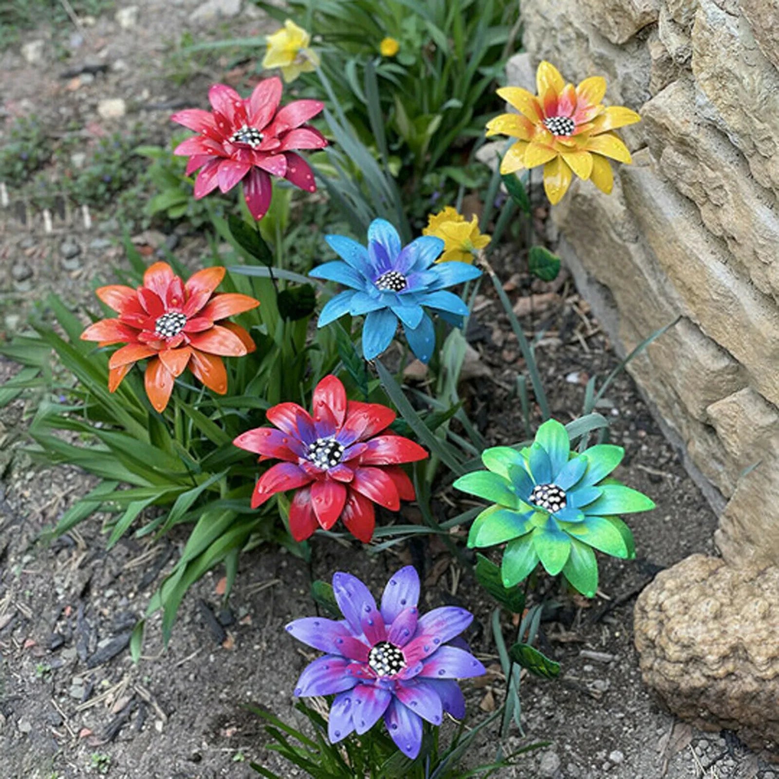 Unvergängliche Gartenblumenpfähle aus Metall