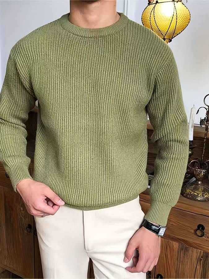 Eleganter strukturierter Pullover