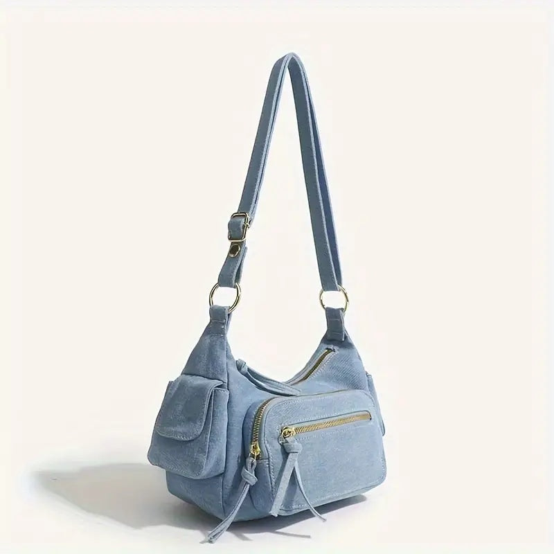 Reese | Retro Denim Crossbody Tasche