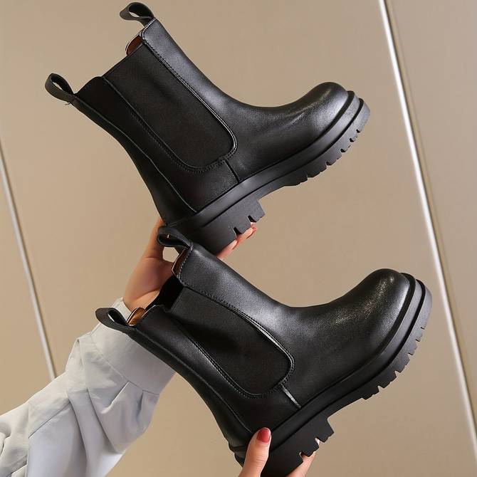 Schwarze Ankle Boots