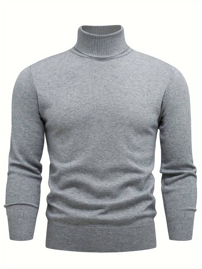 Lässiger Rollkragenpullover aus Strick