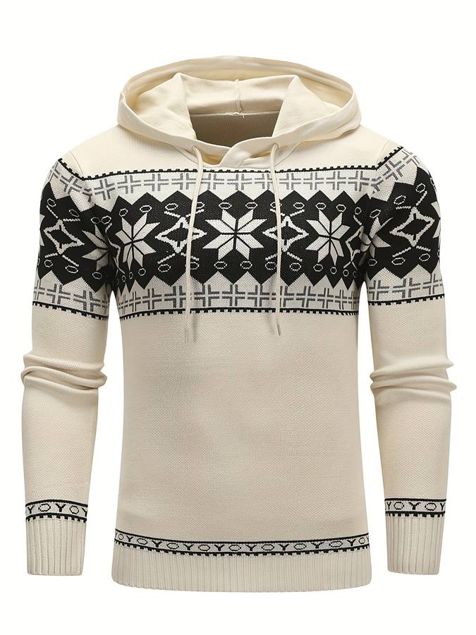 Trendiger Retro-Kapuzenpullover