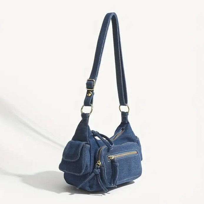 Reese | Retro Denim Crossbody Tasche