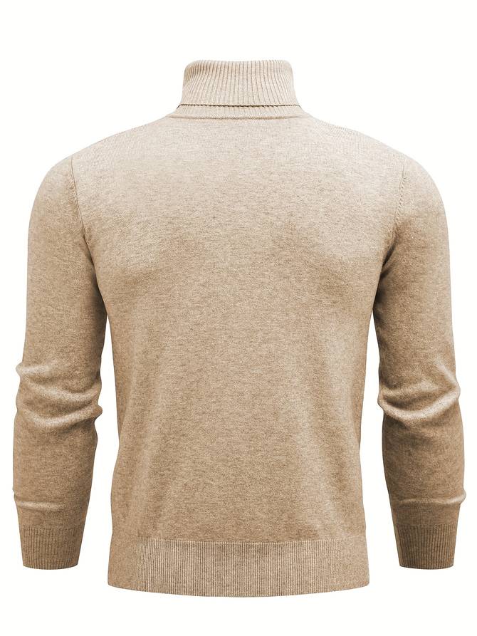 Lässiger Rollkragenpullover aus Strick