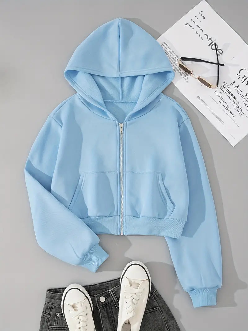 Stylischer Zip-Up Hoodie - Komfort und Bequemlichkeit