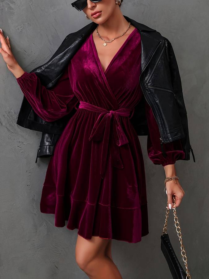 Velvet Kleid aus Samt