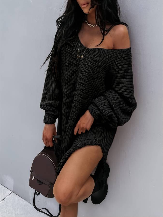 Oversized Midi-Pullover