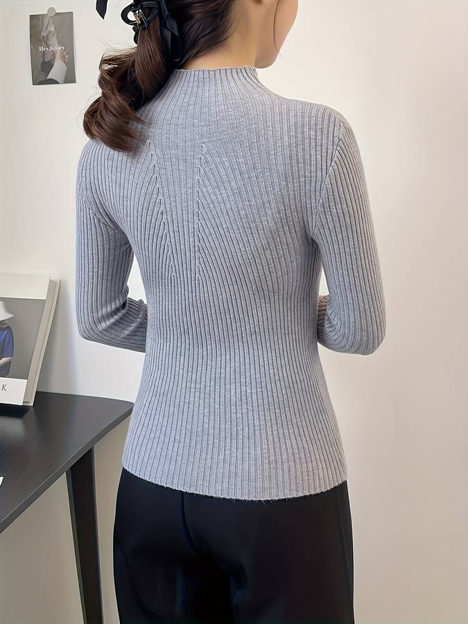 Lässiger Rollkragenpullover für Frauen