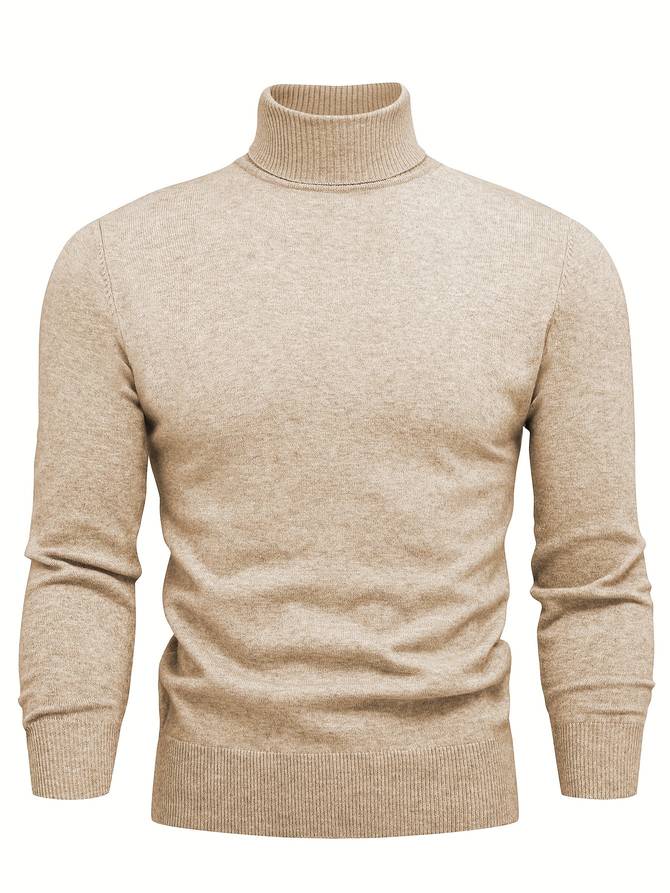 Lässiger Rollkragenpullover aus Strick