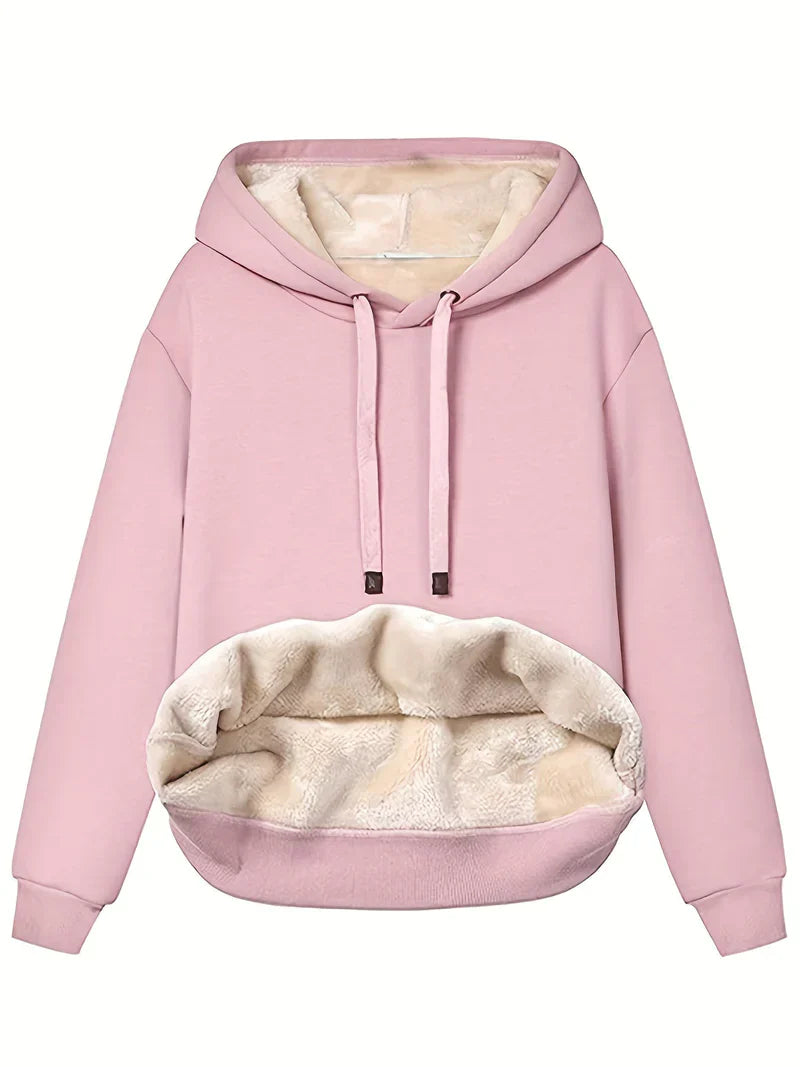 Rylee - Stilvoller Schicker Winter-Kapuzenpullover aus Kunstfell für Damen