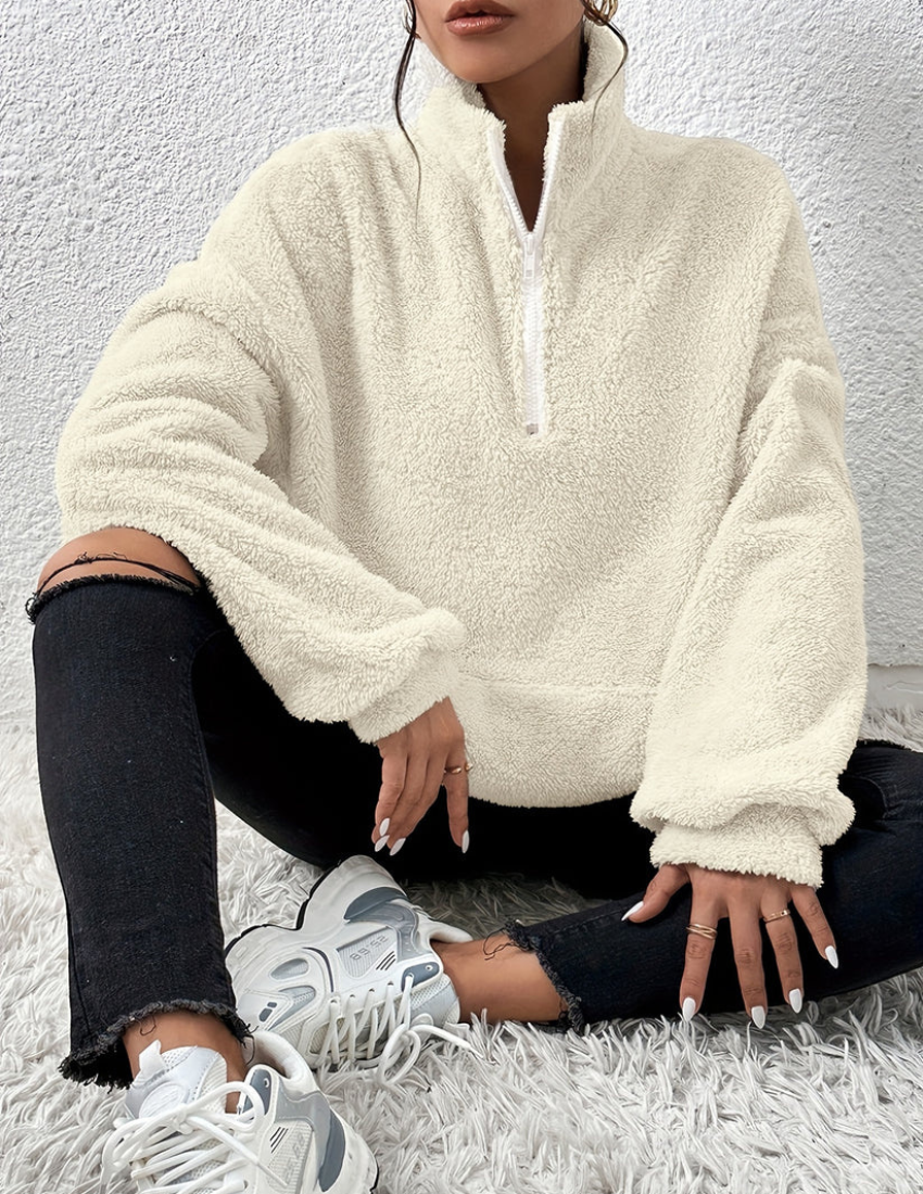 Amara | Flauschiger Fleece-Pullover